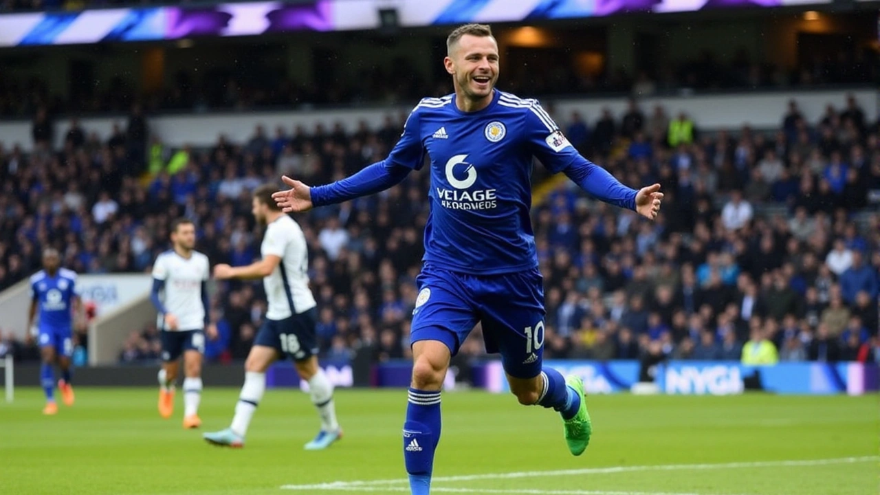 Jamie Vardy's Playful Taunt Ignites Leicester City's Triumphant Comeback Against Tottenham Hotspur