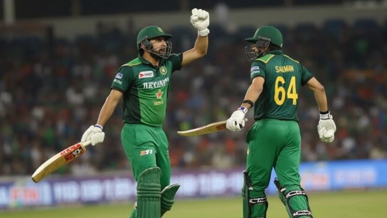 Rizwan and Salman Seal Pakistan's Victory Against South Africa in ODI Tri-series Clash