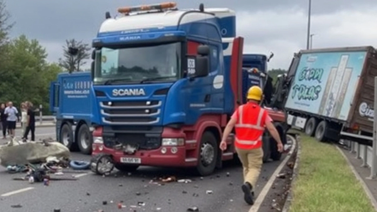 Lorry Crashes Through M60 Barrier, Triggers Eight-Vehicle Pile-Up and Massive Motorway Chaos
